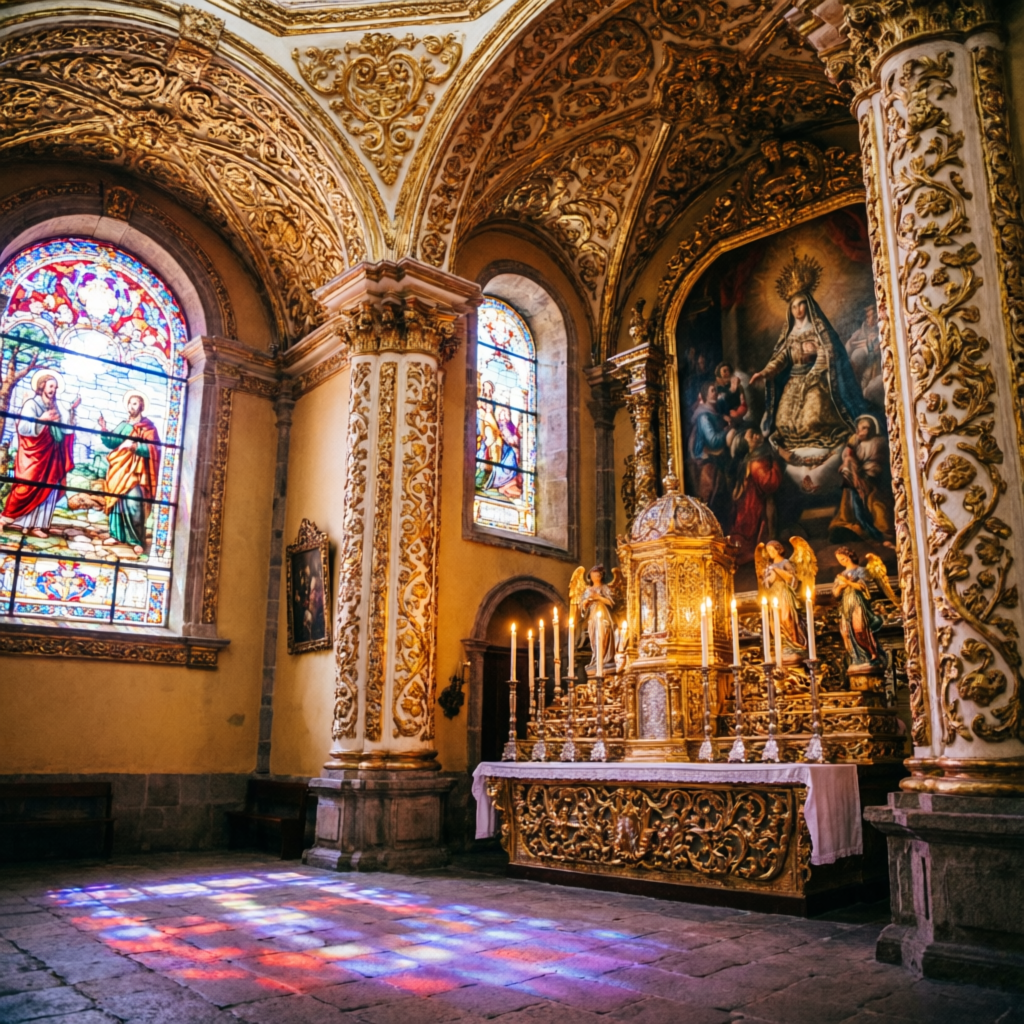 Interior de la parroquia