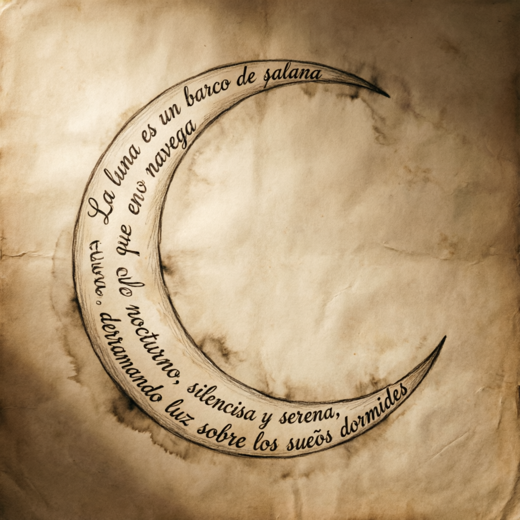 Caligrama de la Luna