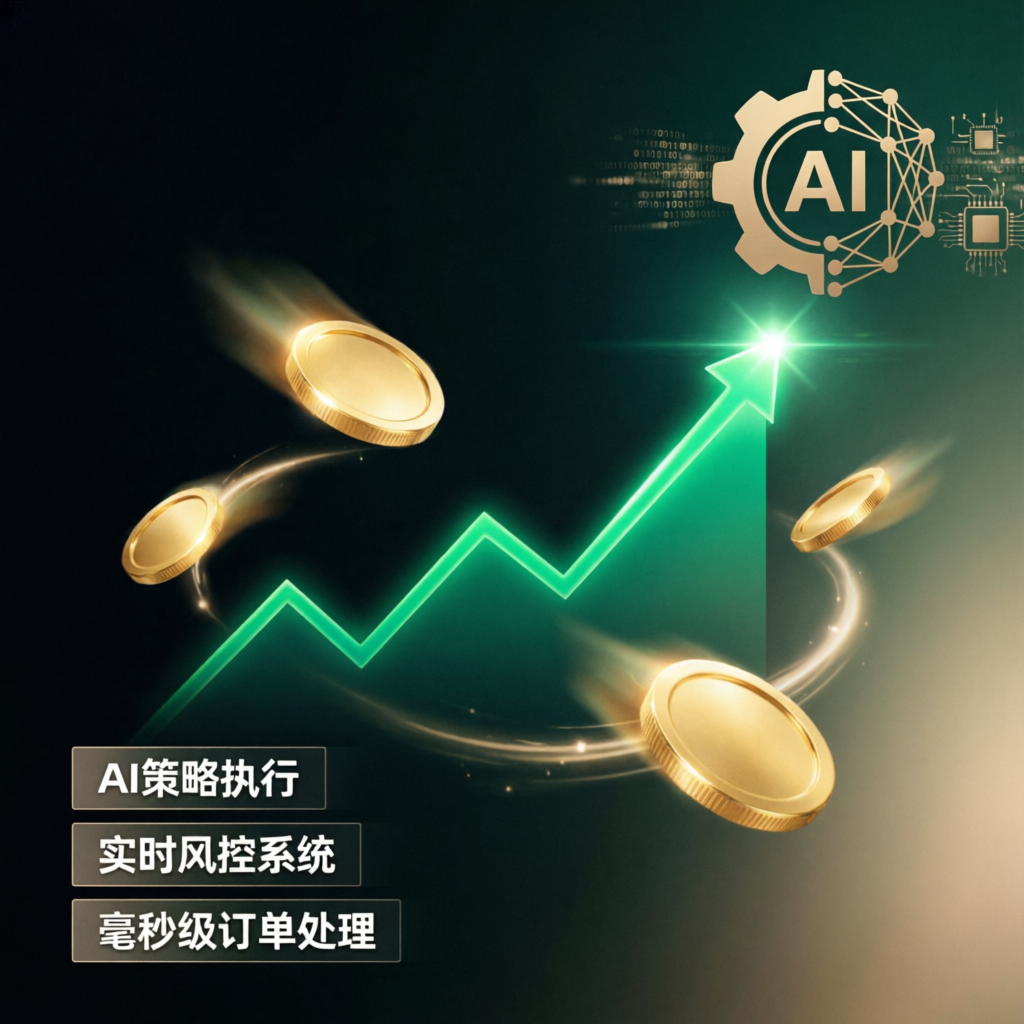 AI strategy execution with real-time risk management and millisecond order processing