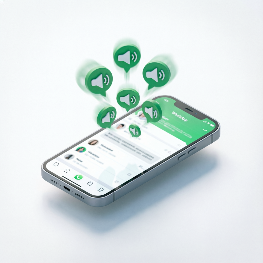 WhatsApp Broadcast Illustration