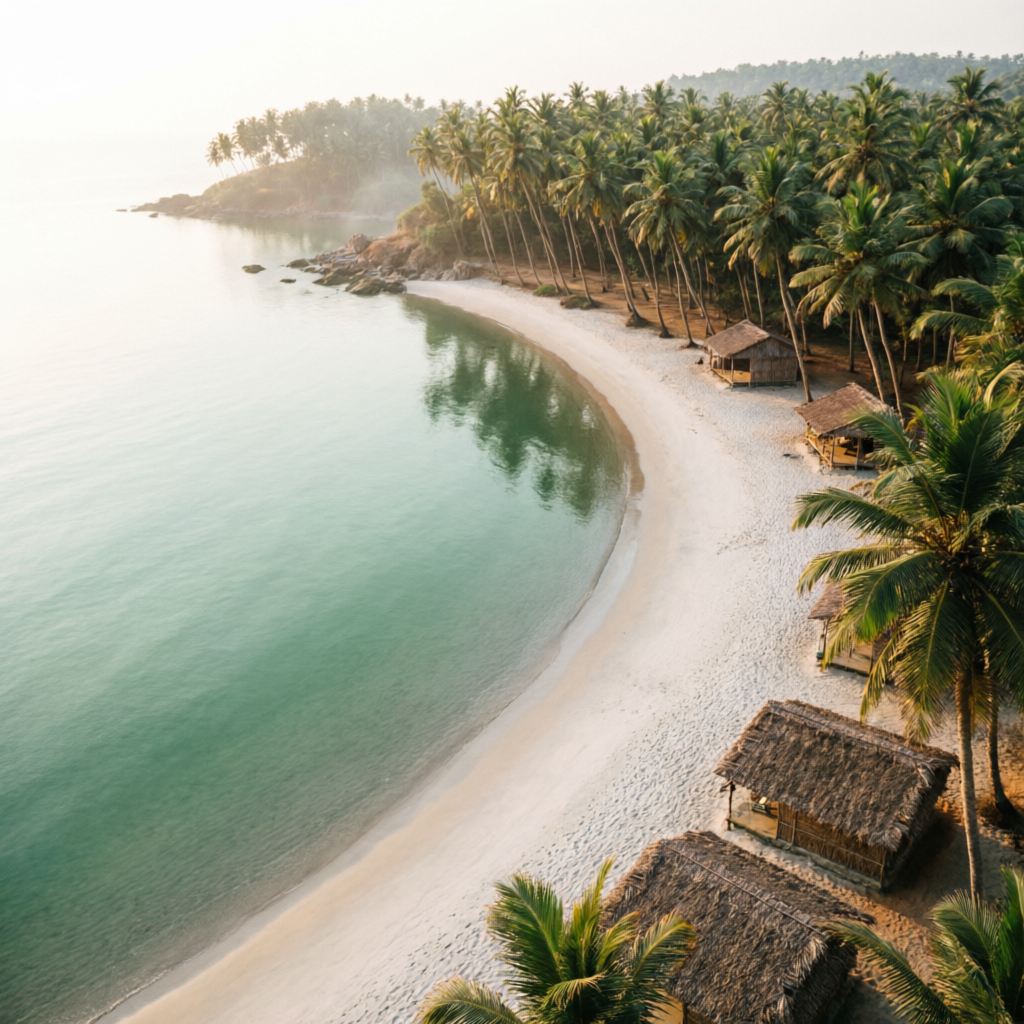 South Goa tour – Palolem beach crescent