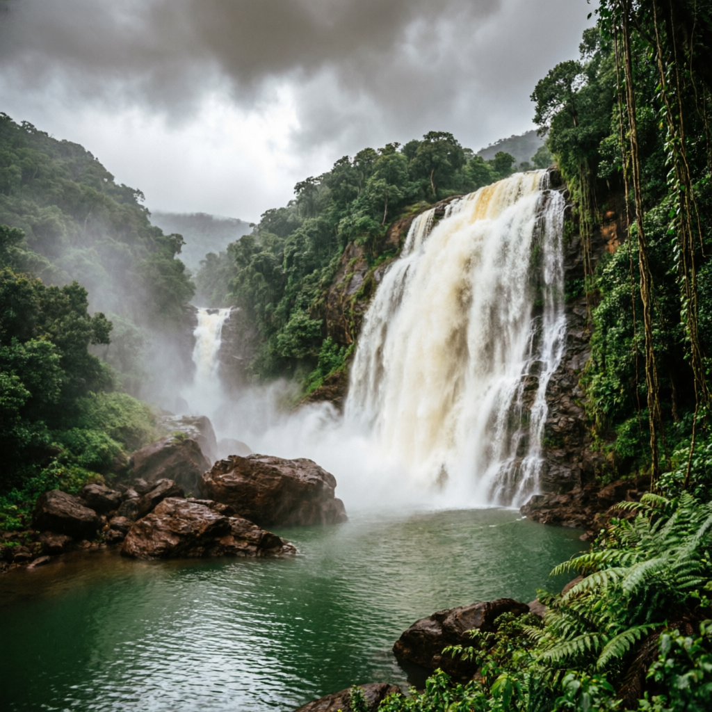 Dudhsagar Waterfall Goa monsoon