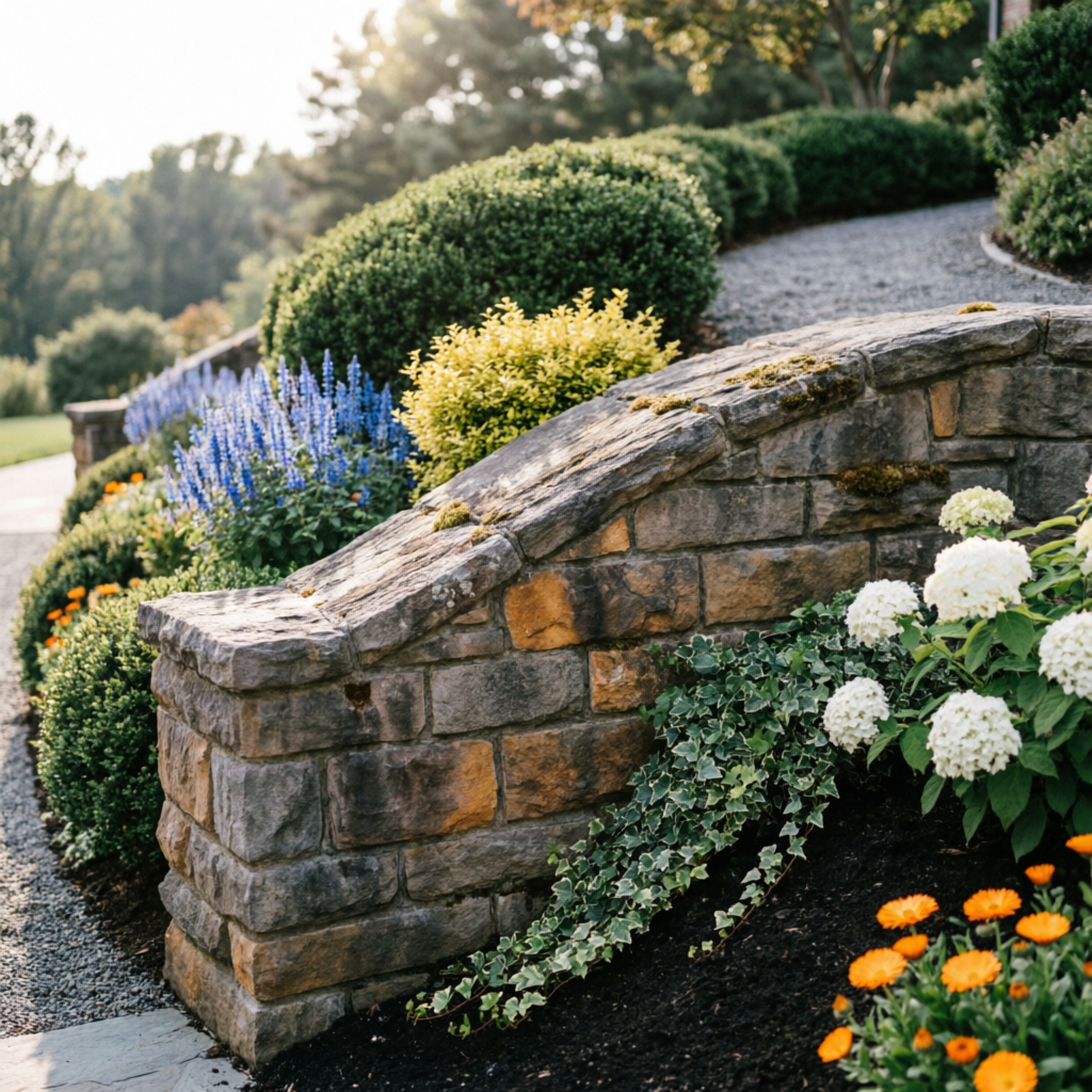 Stone Retaining Wall