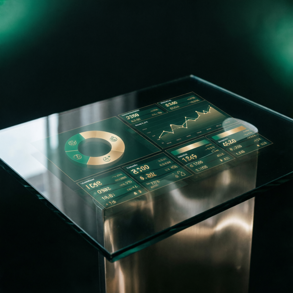 Premium portfolio management dashboard