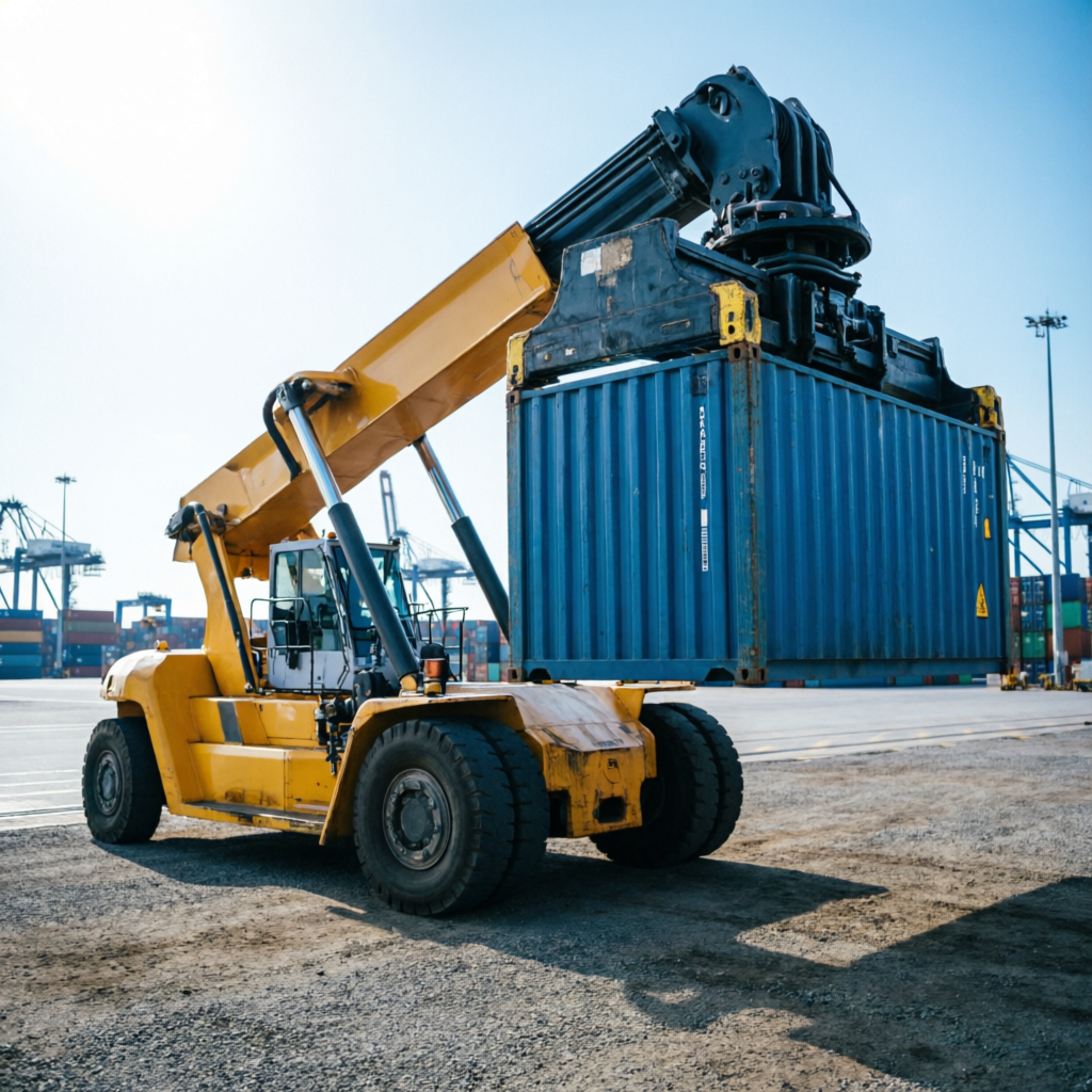 Reach stacker operator training
