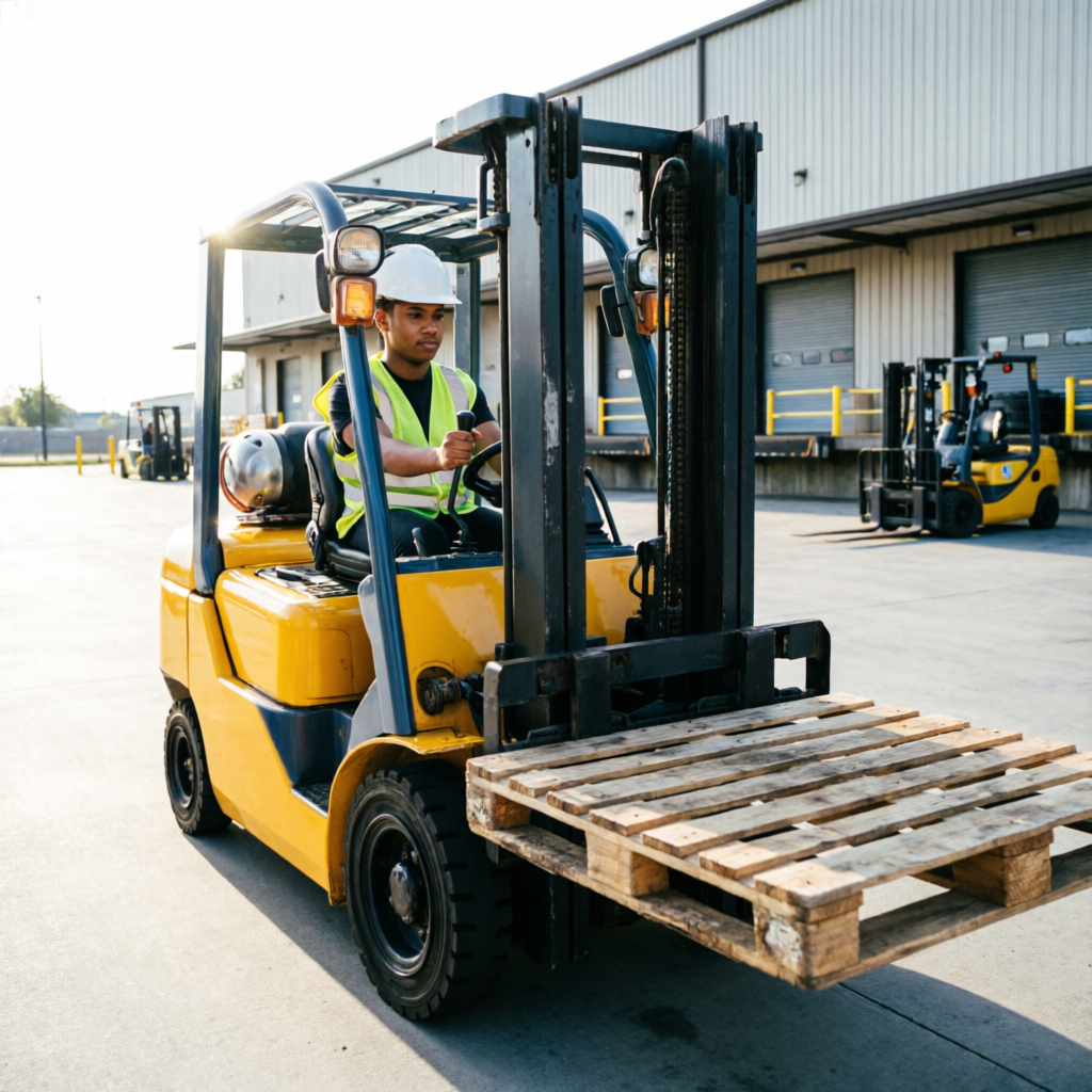 Forklift operator training