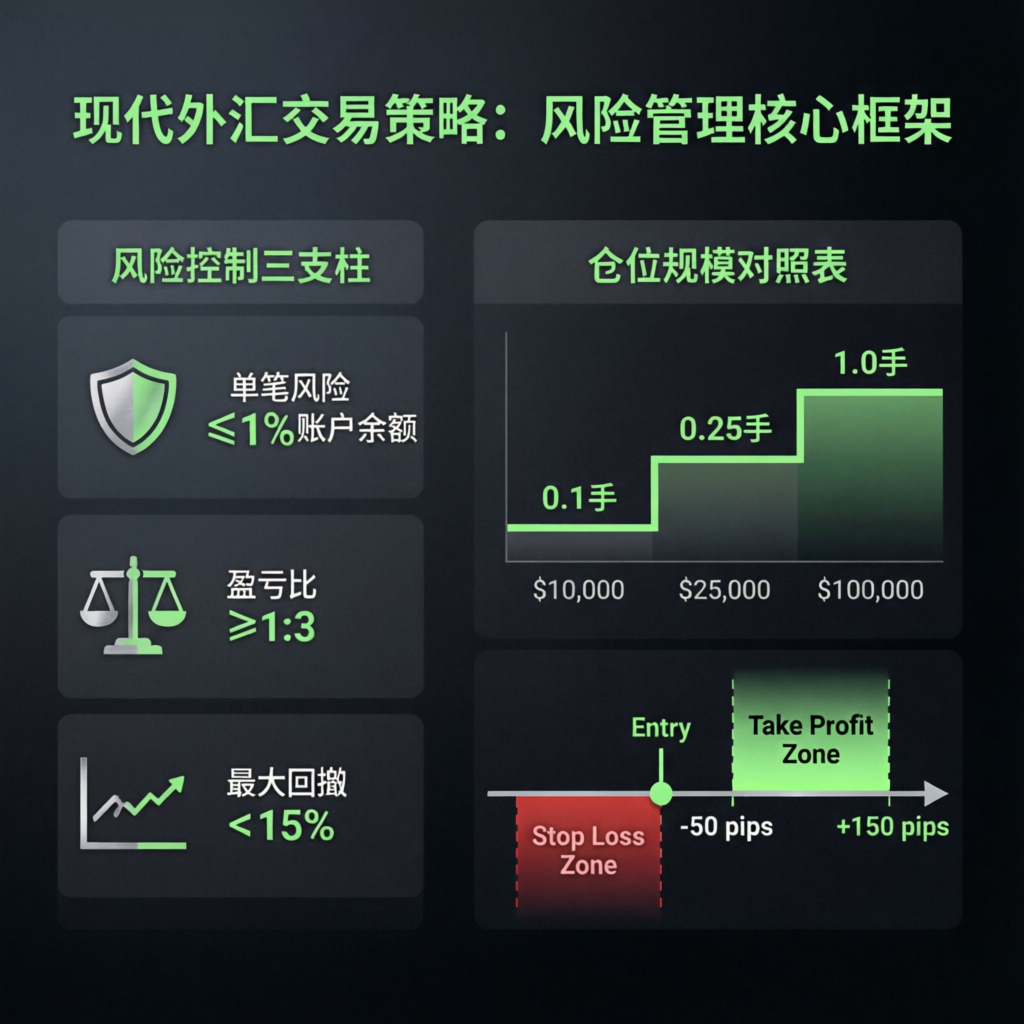 Modern forex trading strategy risk management framework - position sizing and stop loss zones