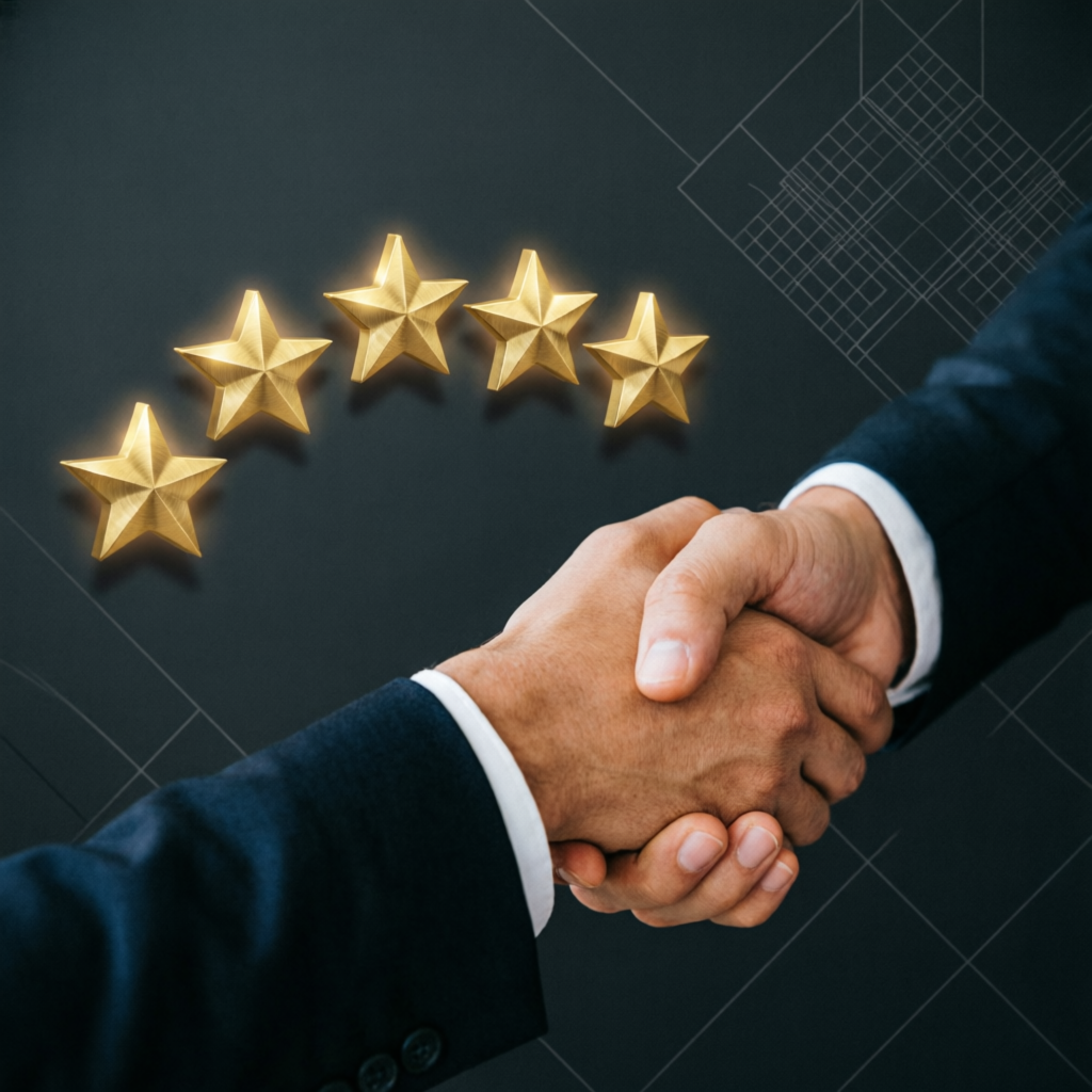 Five-star customer satisfaction and trust rating for PFM Capitals prop firm passing service