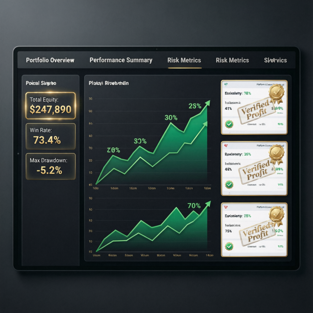 PFM Capitals Verified Trading Portfolio Dashboard