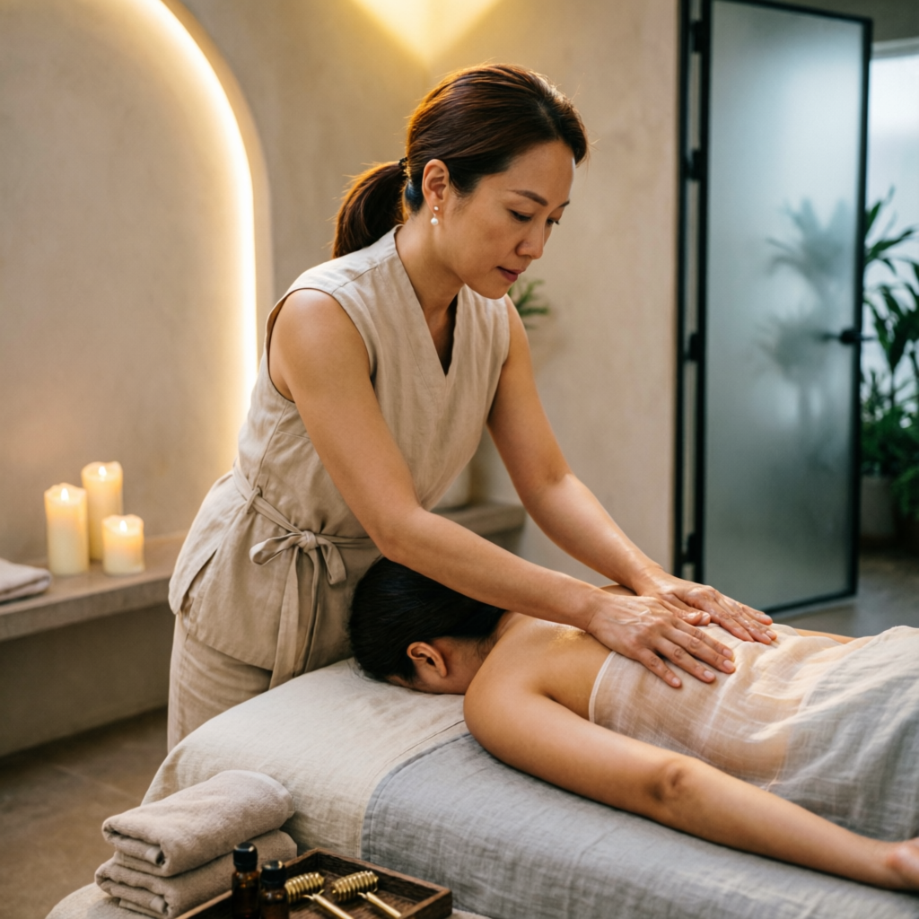Professional spa therapist at Anushka Spa Marol