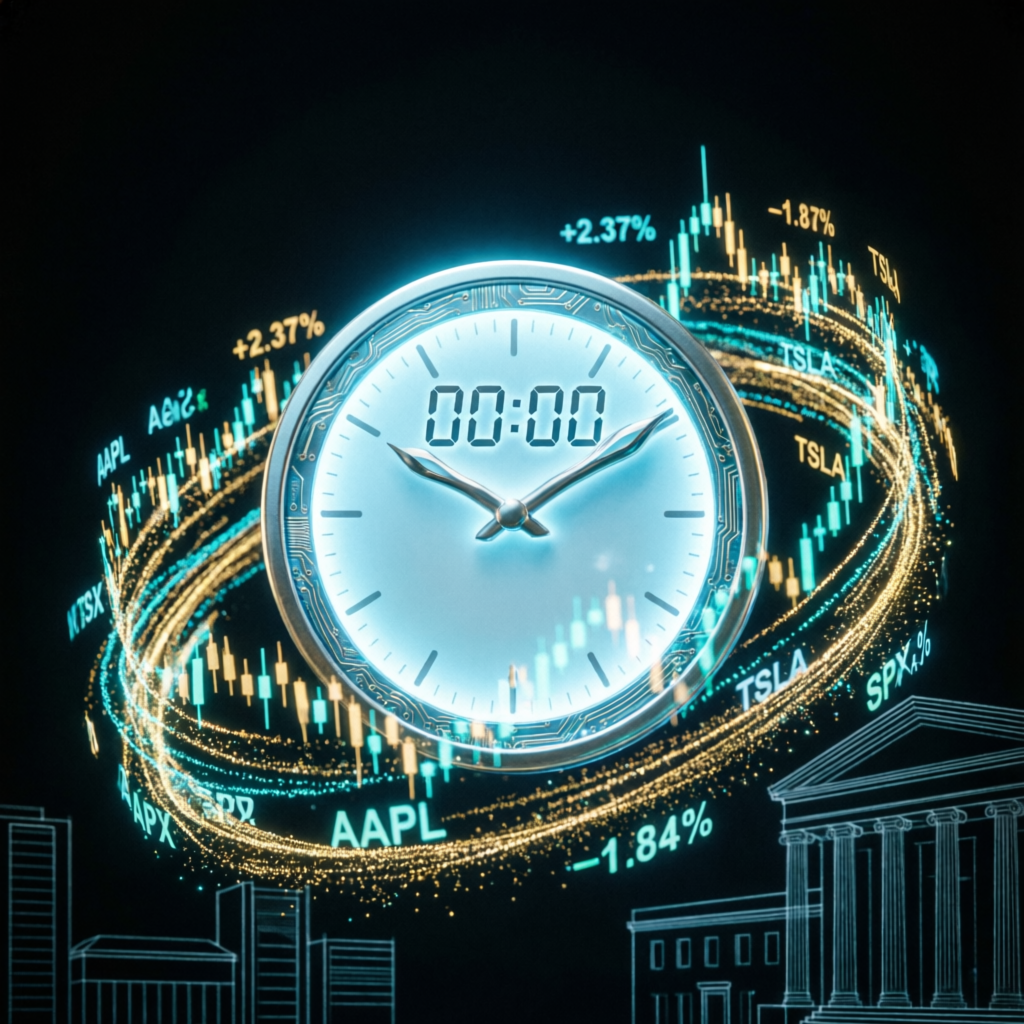 Topstep Trading Hours and Market Clock Visualization