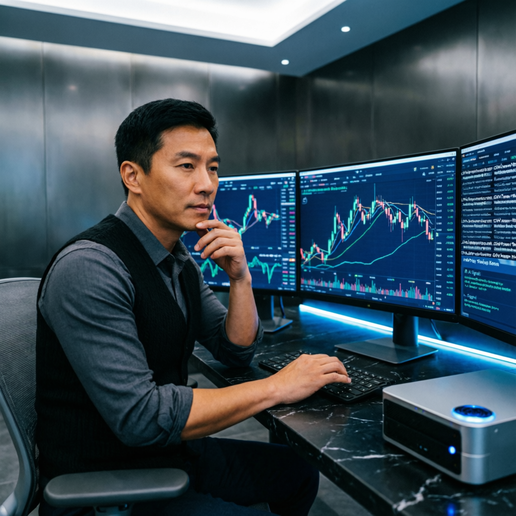 Professional Forex Trader Analyzing Topstep Markets
