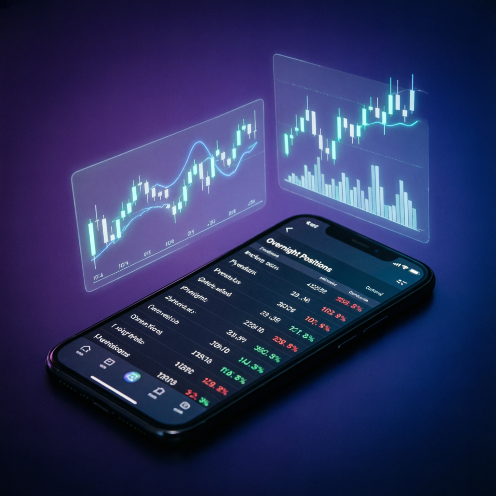 Mobile Trading App with Overnight Positions