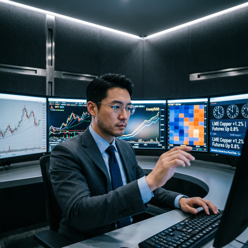 Professional Trader Using Multiple Monitors for Topstep Trading