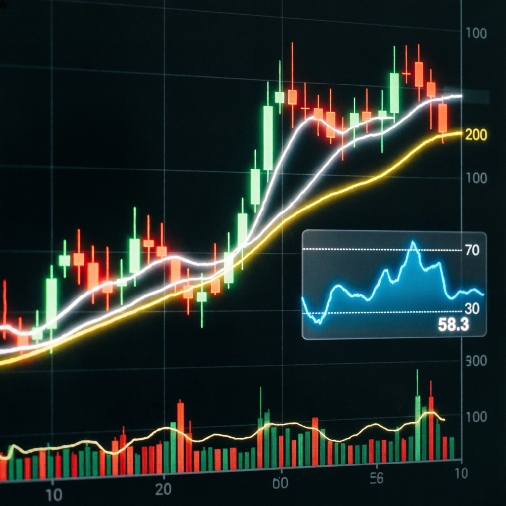 Advanced trading strategy with technical indicators and RSI