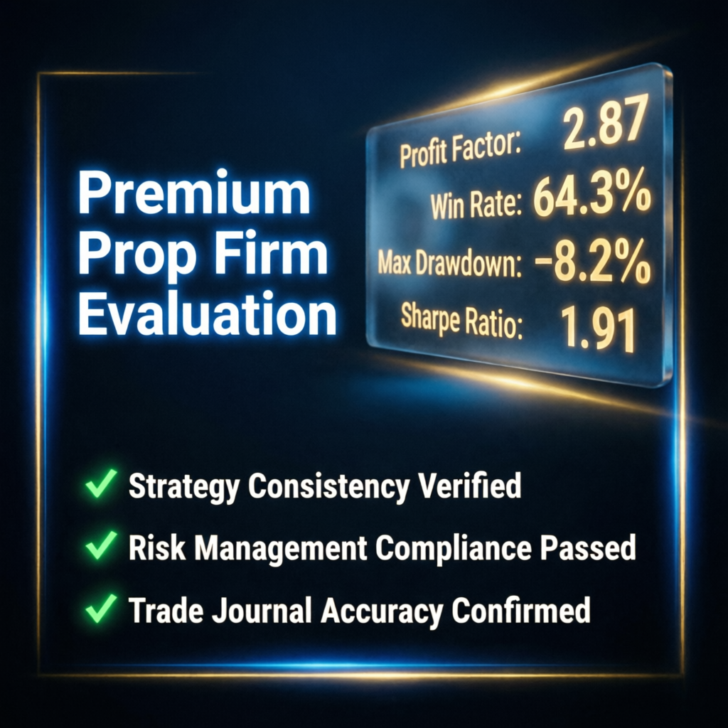 Premium prop firm evaluation checklist with verified metrics