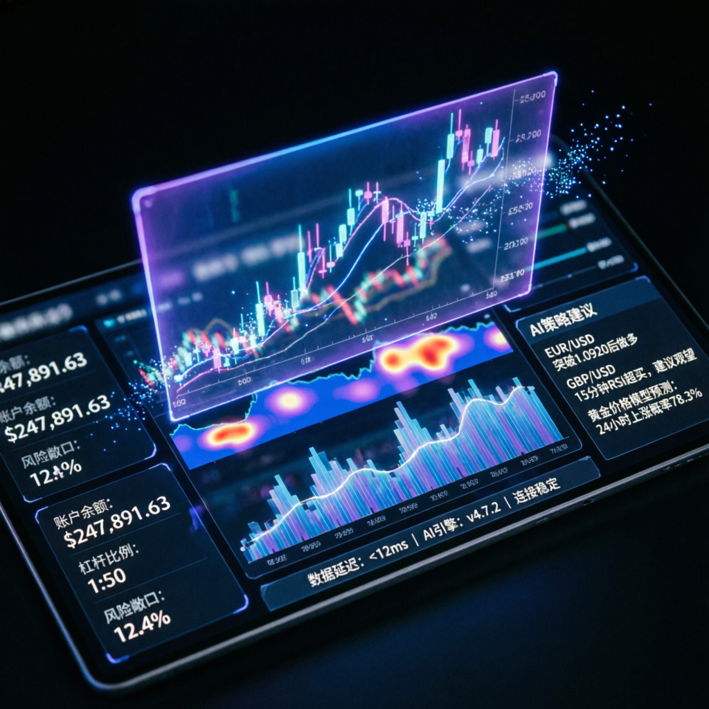 AI-powered trading dashboard showing Apex Trader Funding analysis with professional prop firm passing service interface