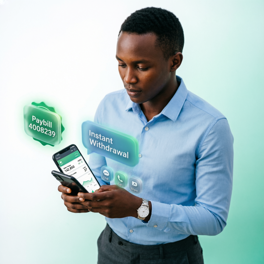 BingwaZone Agent using M-Pesa Paybill for digital sales